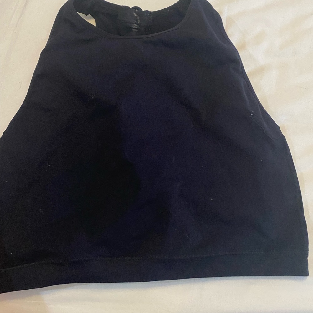 Black Sports Bra Top
